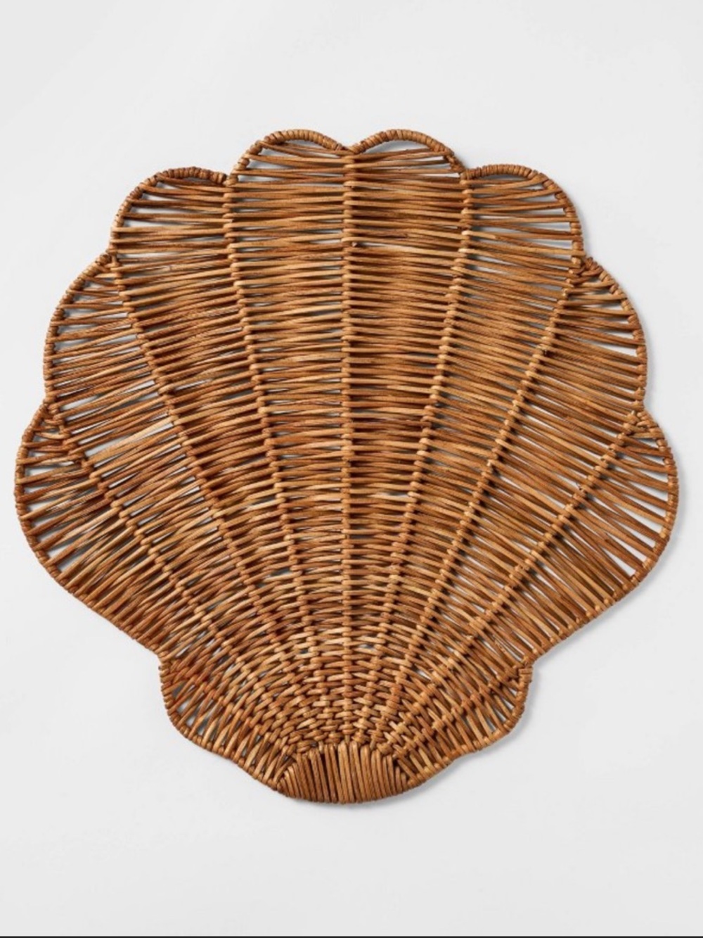 Woven Rattan Shell Charger - Threshold™ designed with Studio McGee